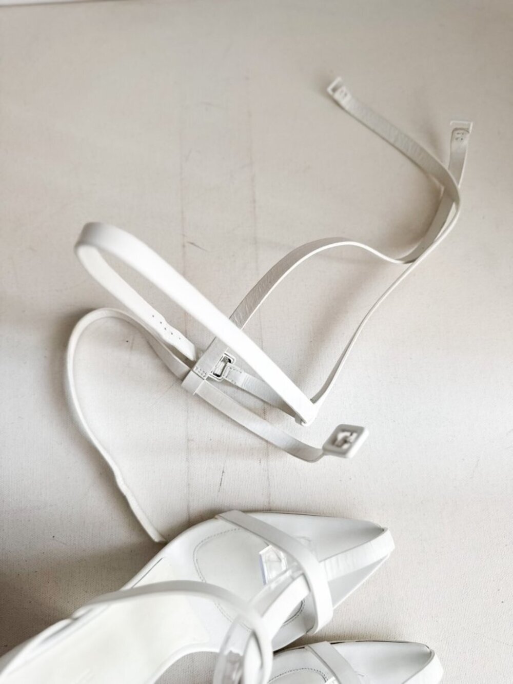Alexander Wang Runway SS'13 Strappy White Leather Block Heel Sandals 39 - Picture 5 of 11